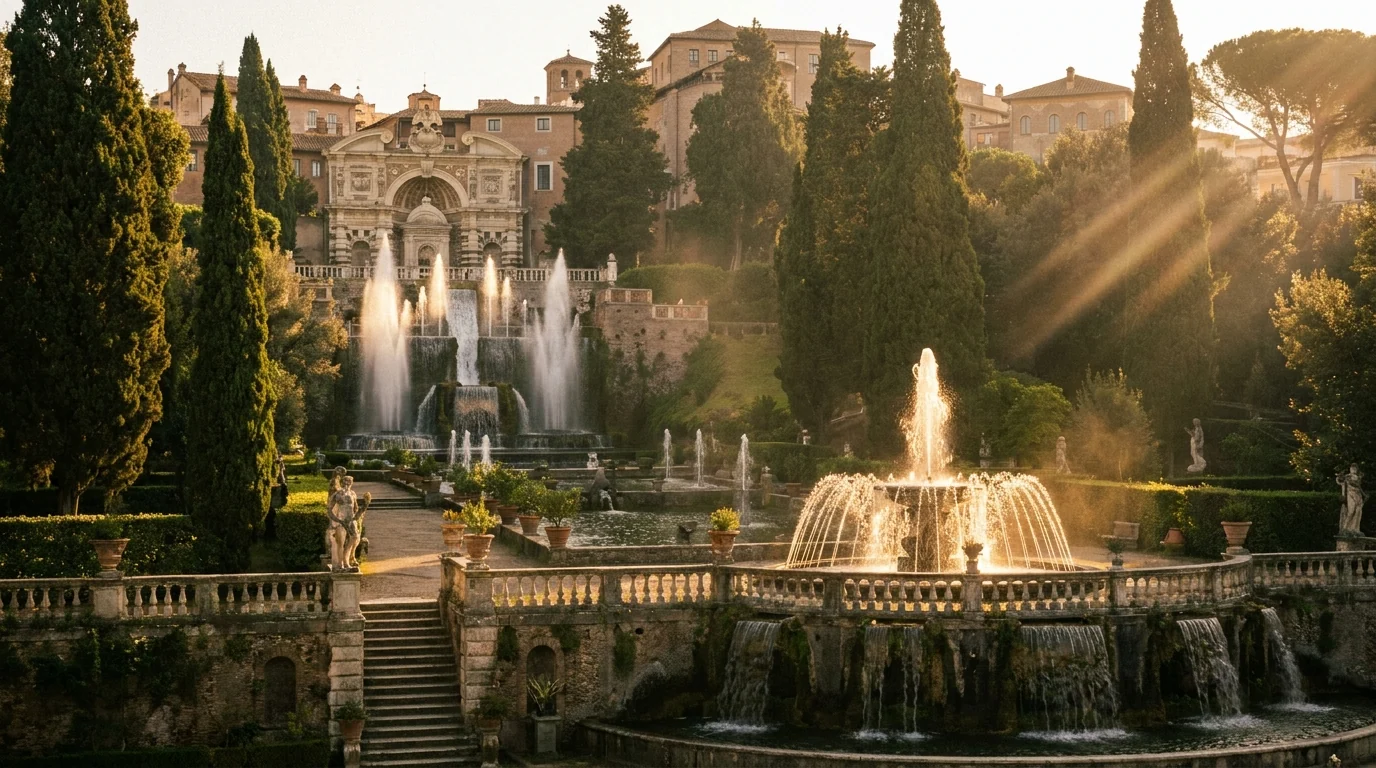 Villa d'Este a Tivoli, giardini e fontane